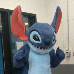 literally me!! wearing my stitch costume.