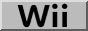 an 88 by 31 button of the wii logo, black on grey background